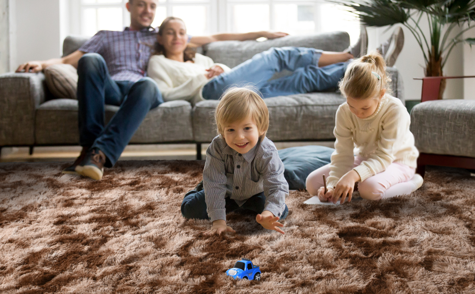 brown area rug