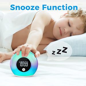 bedroom alarm clock with light