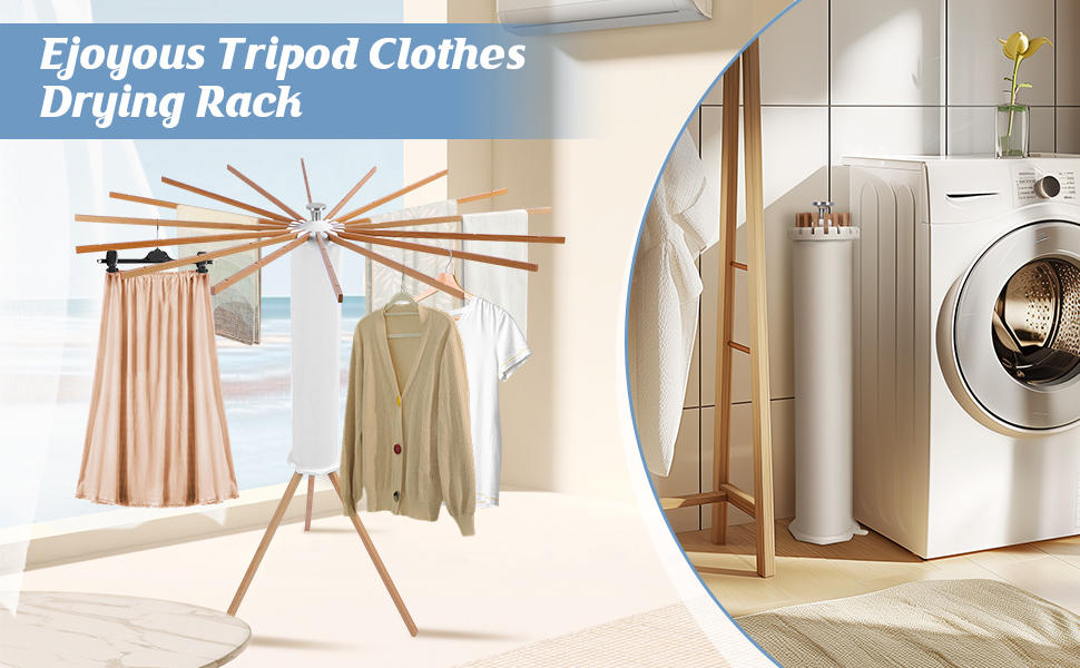 Clothes Drying Rack Tripod