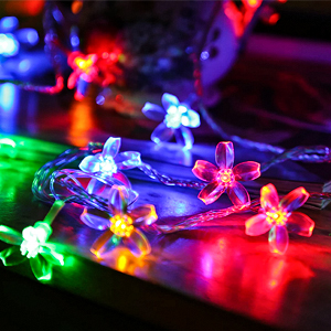 Guirlande lumineuse à fleurs