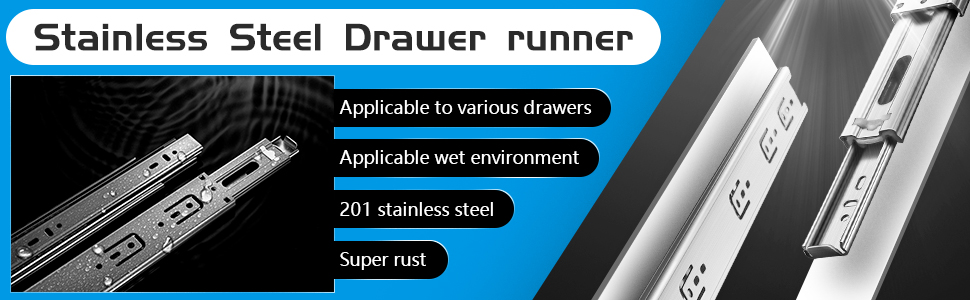 stainless steel drawer runner