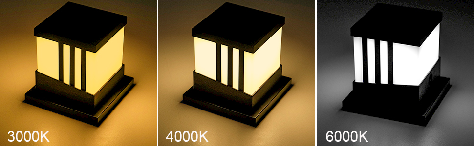 solar post cap light