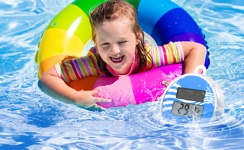 solar pool thermometer floating
