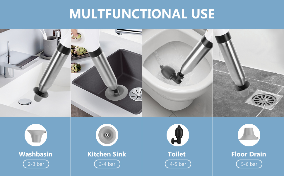 Toilet unclogger for bathroom
