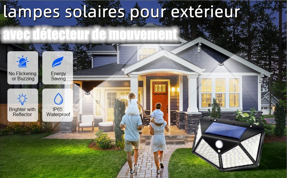 Luces solares de 100 LED