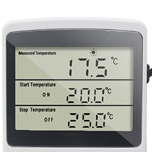 KETOTEK Prise Thermostat Minuterie Numérique Regulateur de Température avec Sonde LCD Chauffage
