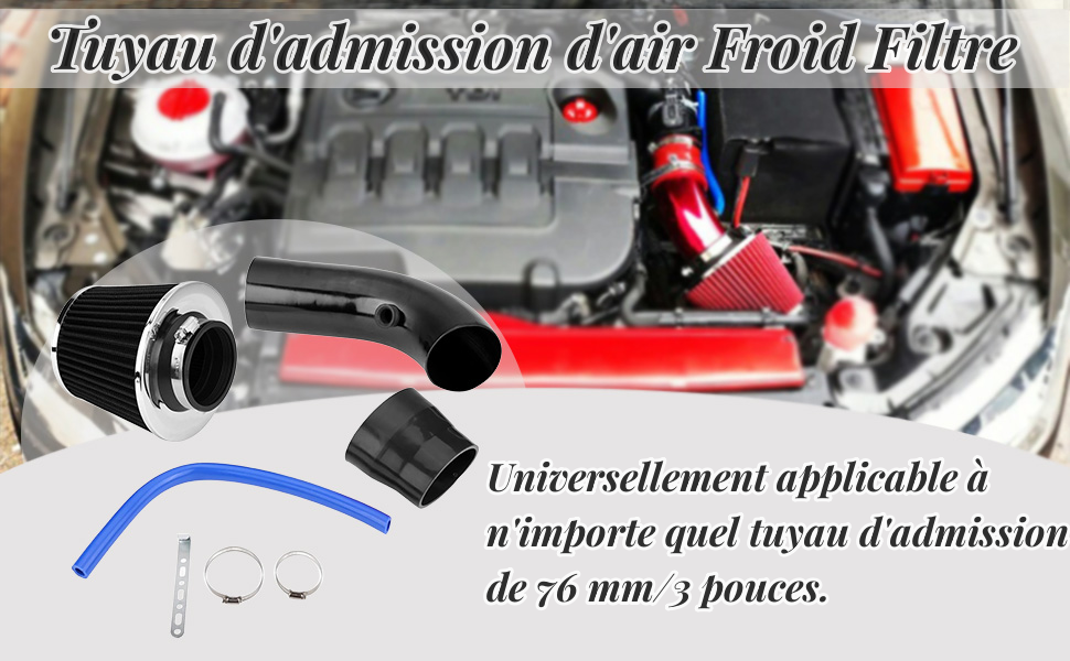 Tuyau d'admission d'air froid filtre
