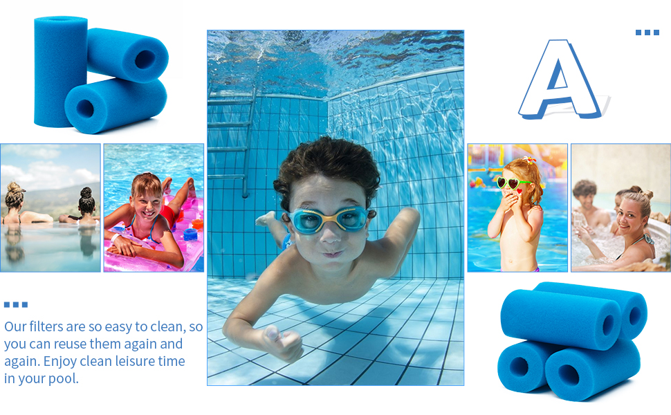 Éponge filtrante type A, filtre de piscine 