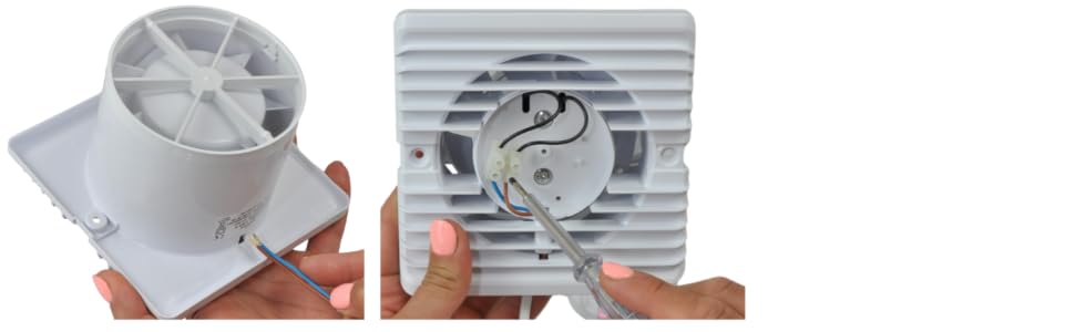 Verlegen Sie das Stromkabel. Verbinden Sie die Drähte mit dem Würfel.