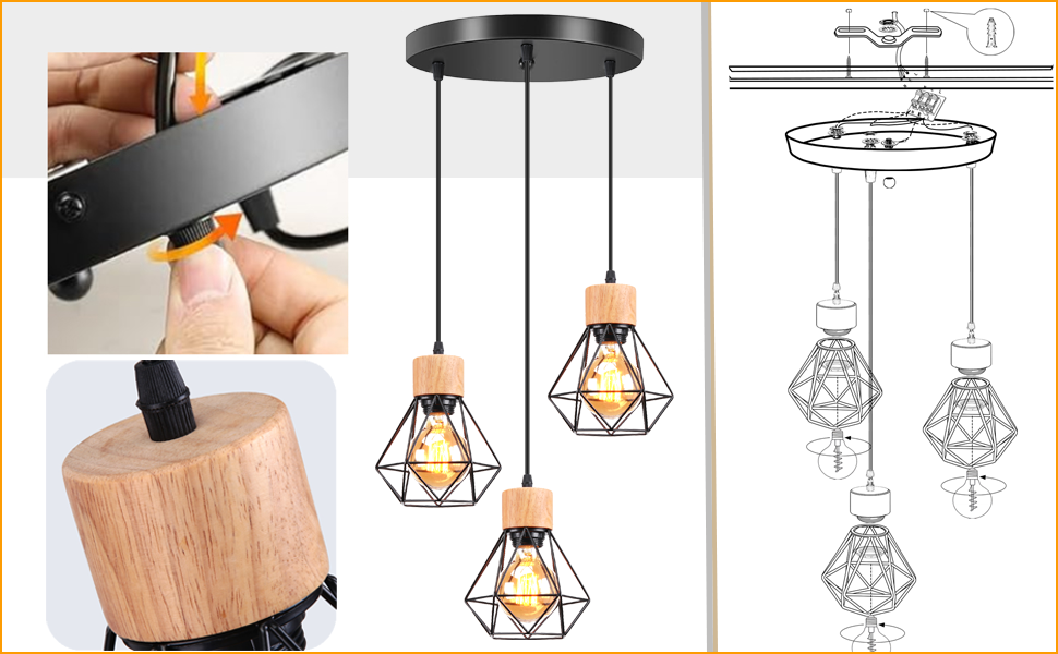 Lustre abat-jour