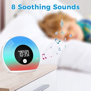 bedside alarm clock with light