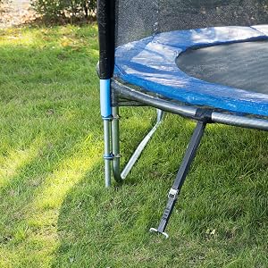 set trampoline avec fixation sangle piquet piquets de tente camping trampoline Piquets d'ancrage