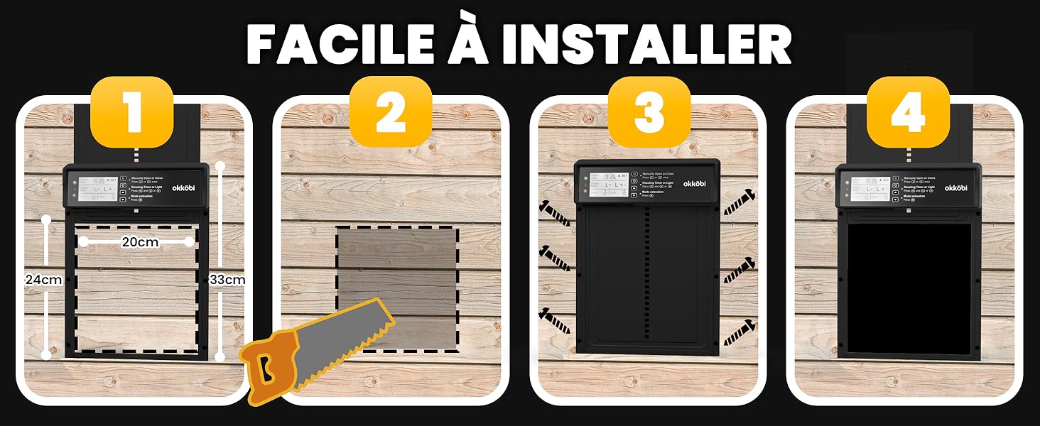 Chicken Coop Door Black