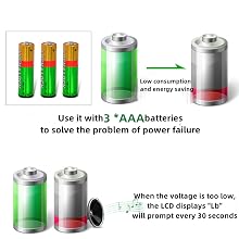 Batterie et alarme basse tension