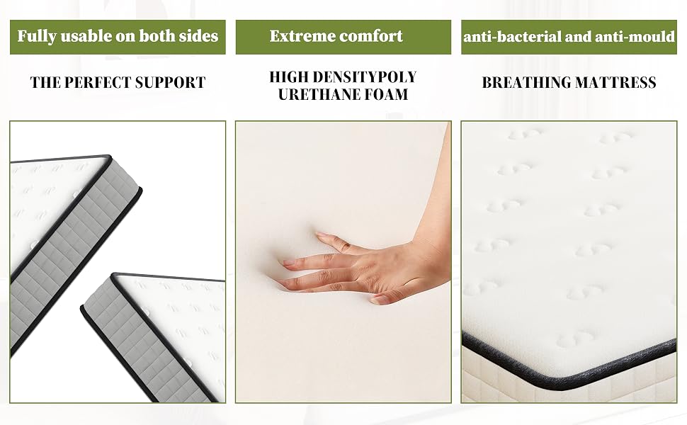 Matelas 22CM, Matelas en Mousse à Mémoire De Forme1