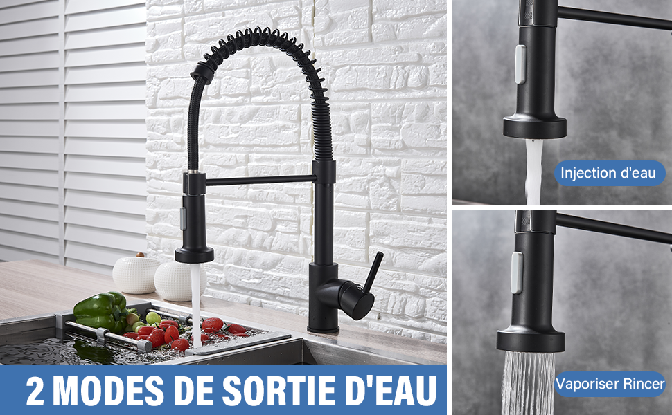 Robinet Cuisine doré brossé