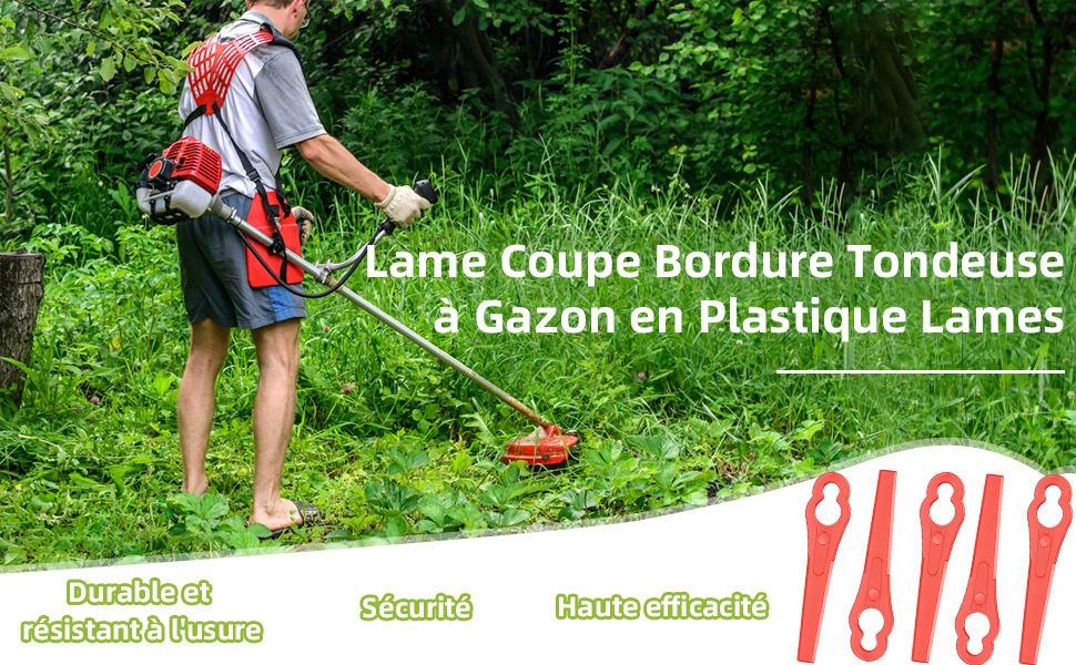 lame plastique tondeuse a gazon lames coupe bordure lame plastique coupe bordure