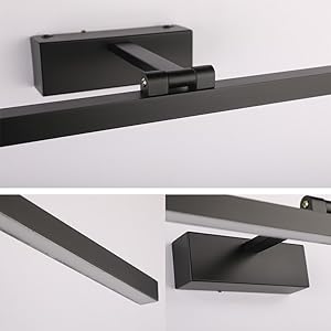 Lampe Miroir Salle de Bain noir