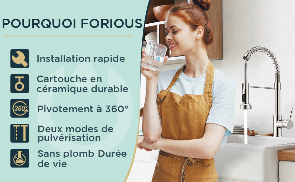 FORIOUS Robinet De Cuisine