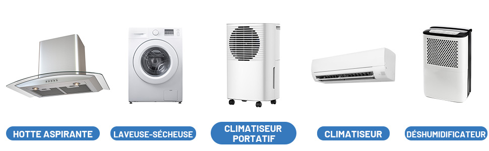 tuyau climatiseur mobile 15 cm