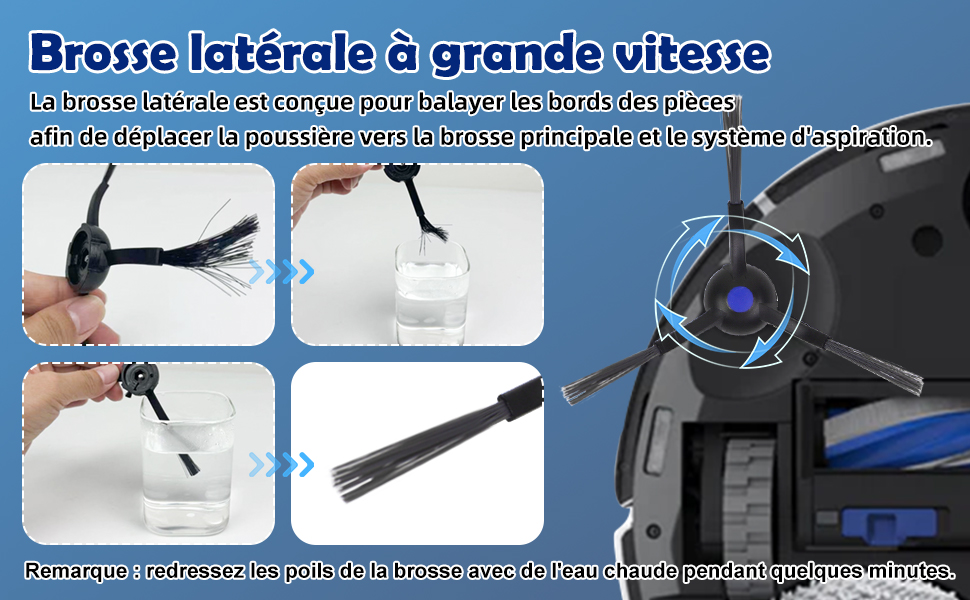 4 brosses latérales