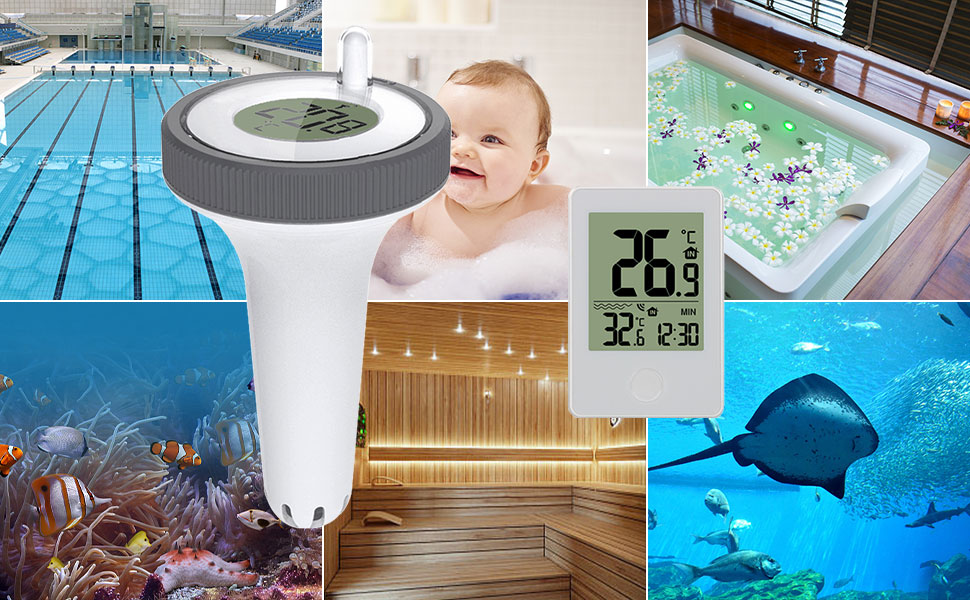 Thermomètre de piscine sans fil
