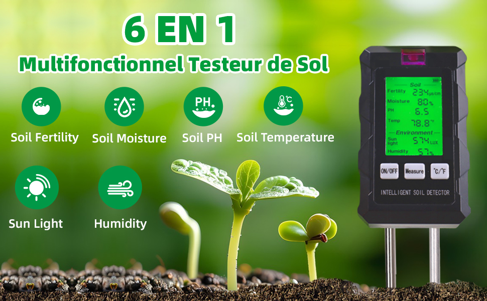Medidor de humedad para plantas
