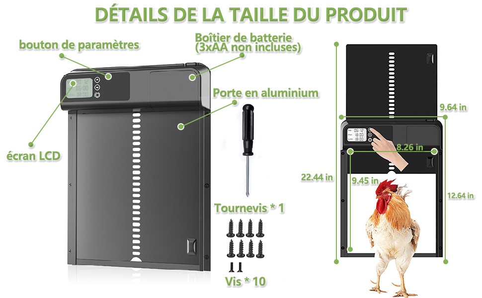 Automatische Hühnerstalltür