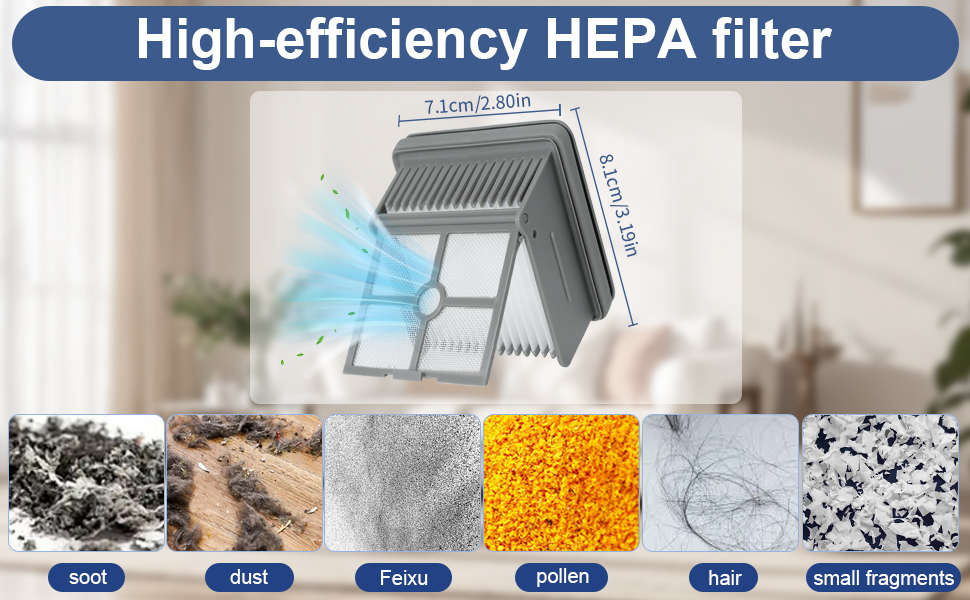 Heykewi Lot de 4 filtres HEPA pour aspirateur eau et poussière Dreame H11 / H11 max / H12 / H12 Core