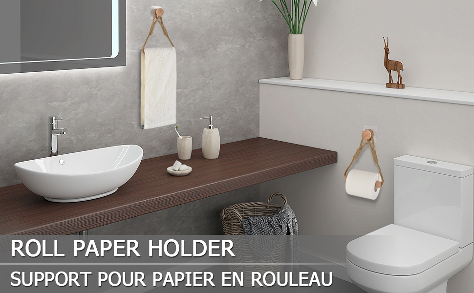 support papier toilette sans percer