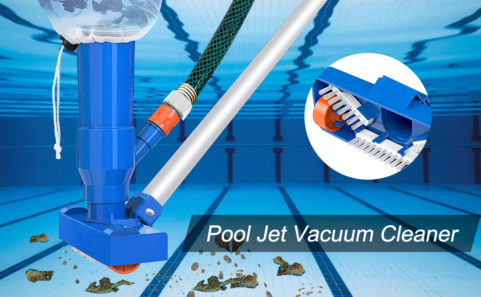 Kit Entretien Nettoyage Piscine avec Perche Télescopique aspirateur de Bassin