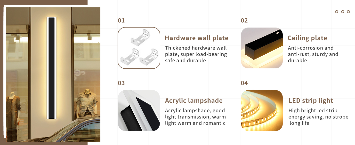 Wall lamp details