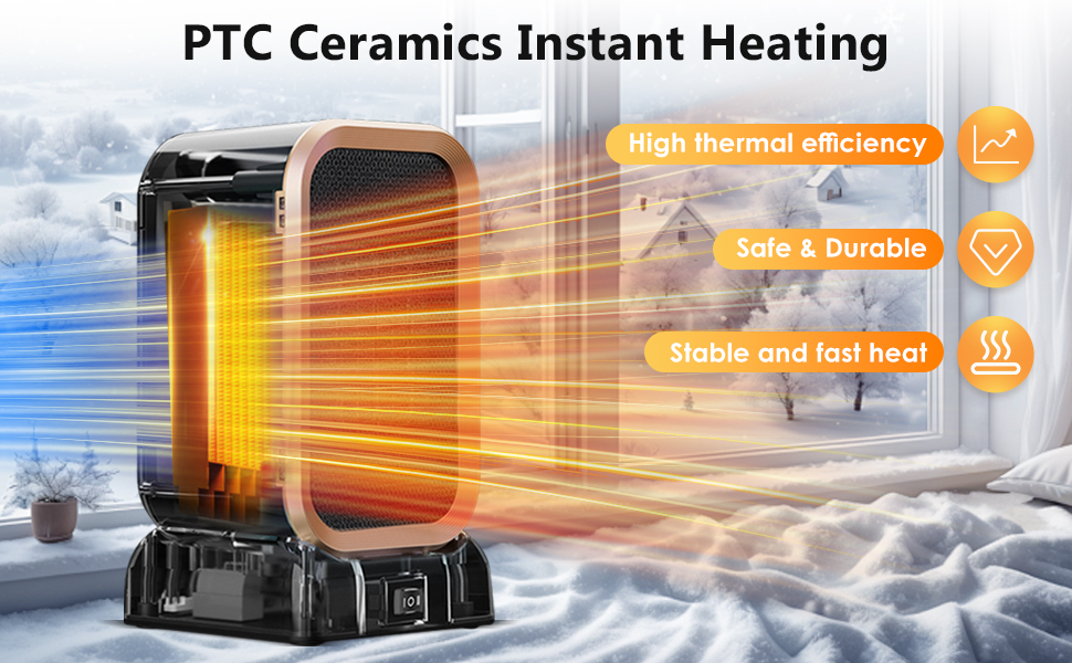 Chauffage instantané en céramique PTC
