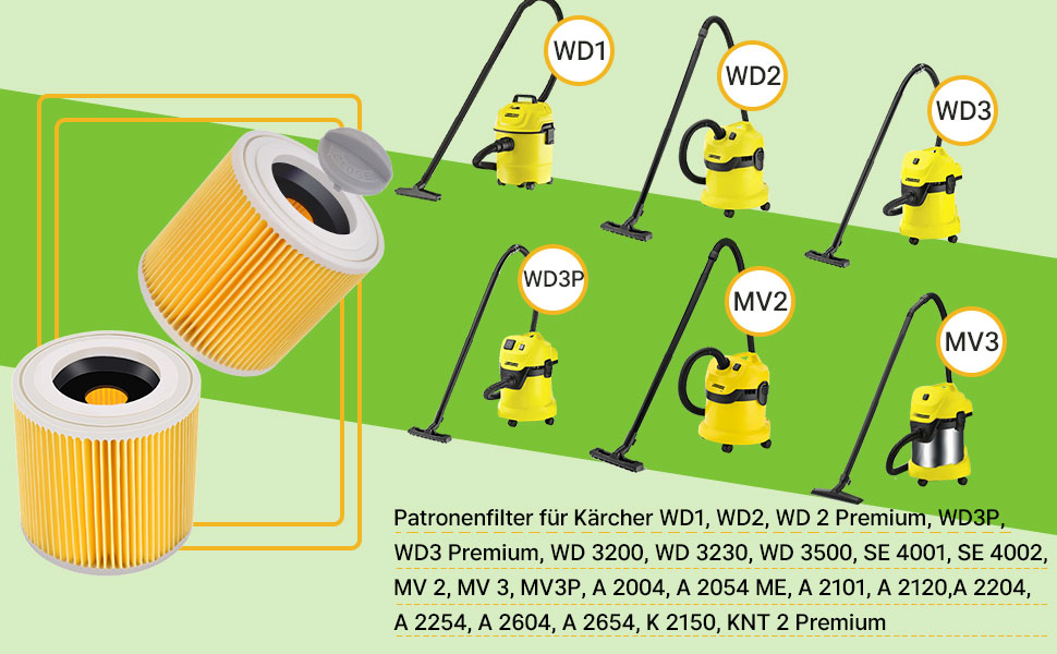 Filtre à cartouche Kärcher WD3