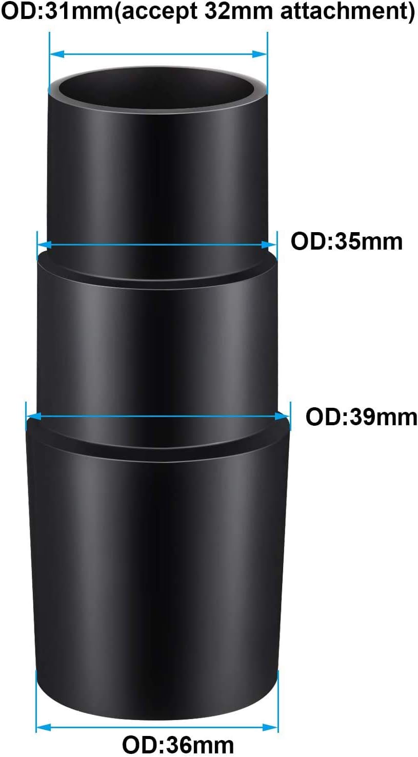 5 PièCes Adaptateur De Tuyau D'Aspirateur Universel-4 NœUds 10.3 Cm Adaptateur De Tuyau D