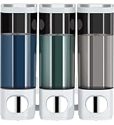 modunful Distributeur de shampooing et d'après-shampoing, distributeur de douche 3 chambres sans perçage...