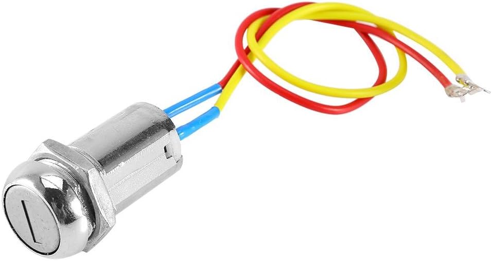 ></p> <p>Ilustración:</p> <p>Material: Metal</p> <p>Color: Azul, Plata</p> <p>Diámetro de la cerradura: 2 cm</p> <p>Longitud del cable: 20 cm</p> <p>Tamaño de la llave: 6,5 x 4,5 cm (largo x ancho)</p> <p>Tipo: Interruptor de encendido</p> <p>Diseñado con un mecanismo de bloqueo fiable del interruptor de encendido.</p> <p>Adecuado para patinetes eléctricos, bicicletas eléctricas, bloqueos de acelerador</p> <p><img src=