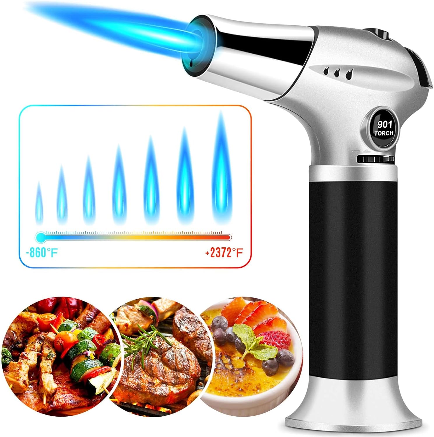 Chalumeau De Cuisine Torche De Cuisine Brûleur à Gaz Butane, Serrure De Sécurité Et Acier Inoxydable Et Aluminium Pour La Cuisine Home DIY Brûlée, Barbecue, Bougies (Butane Non Inclus) -Outils Magie Soldes Boutique AAHKMJXYDAFdJAOAIMEbOAchMsjc3QZBtjSFHA9dqEpXPSB65XDJrhSVyThNg87jDURivsIQioVkU4HdlEVCOvmJqupLSMDIfZUAQ v3XTYZwxYwvLYpRNbL