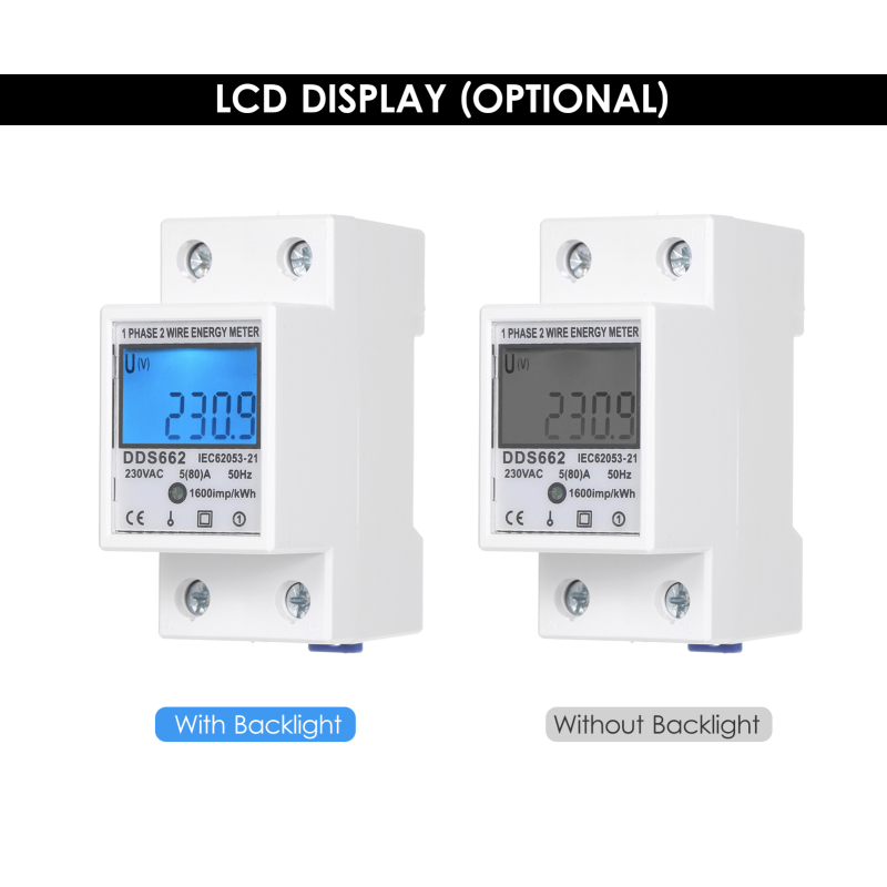 Compteur énergie monophasé DDS662 - vue d'ensemble
