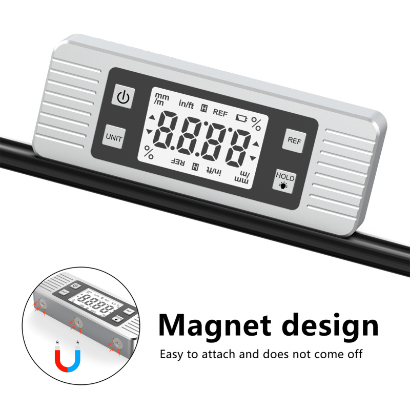 Niveau à angle numérique avec base magnétique