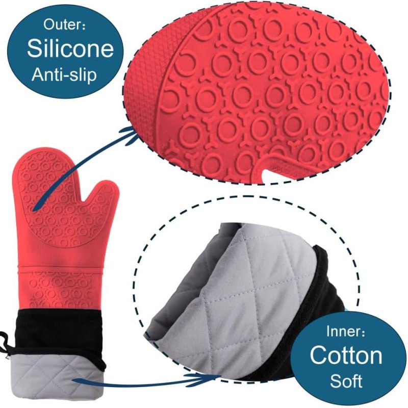 Détail du matériau: extérieur silicone antidérapant, intérieur coton doux