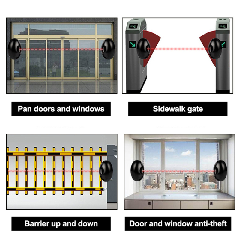 Utilisations – porte coulissante, barrière, anti-intrusion fenêtre