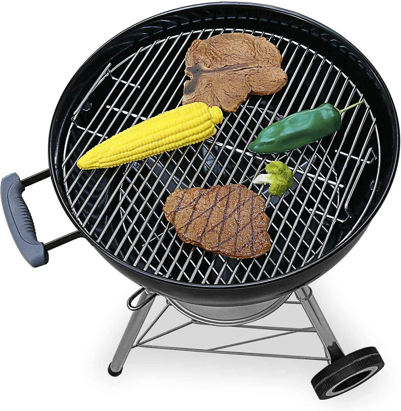 FLAMMBURO Grillrooster rond 47/44 cm - van verchroomd staal, staafdikte 4 mm, grill-opzetstuk, rooster, grillrooster, BBQ (47 cm apparaten / 44 cm grilloppervlak