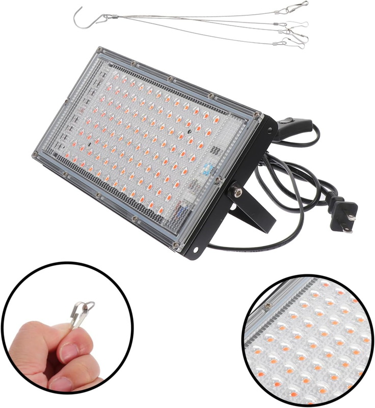 Eclairage horticole,100W Lampe De Culture à Spectre Complet Lampe LED ...