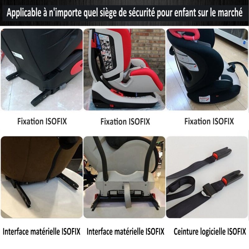 Adaptateur Isofix Universel Kit De Fixation D'Ancrage De Siège D