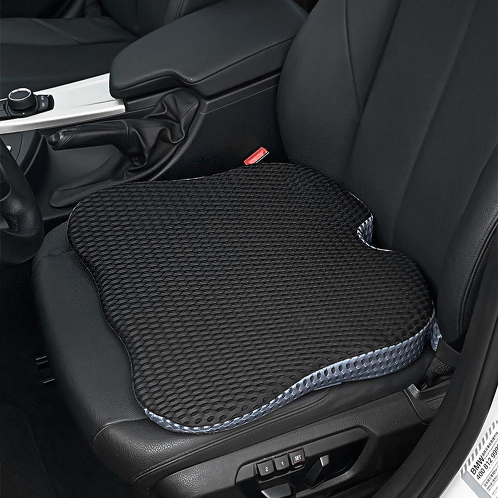 Oenbopo Car Seat Cushion, Memory Foam Seat Cushion Automobile Wedge Pad Pillow for Car, Truck, Office Chair Wheelchairs Support Tailbone Pain Relief