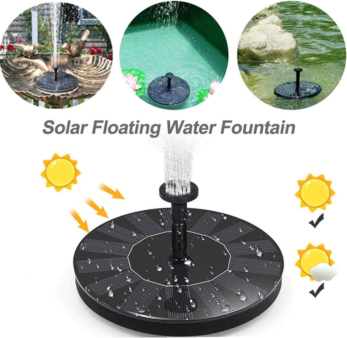Fontaine Solaire Exterieure de Jardin