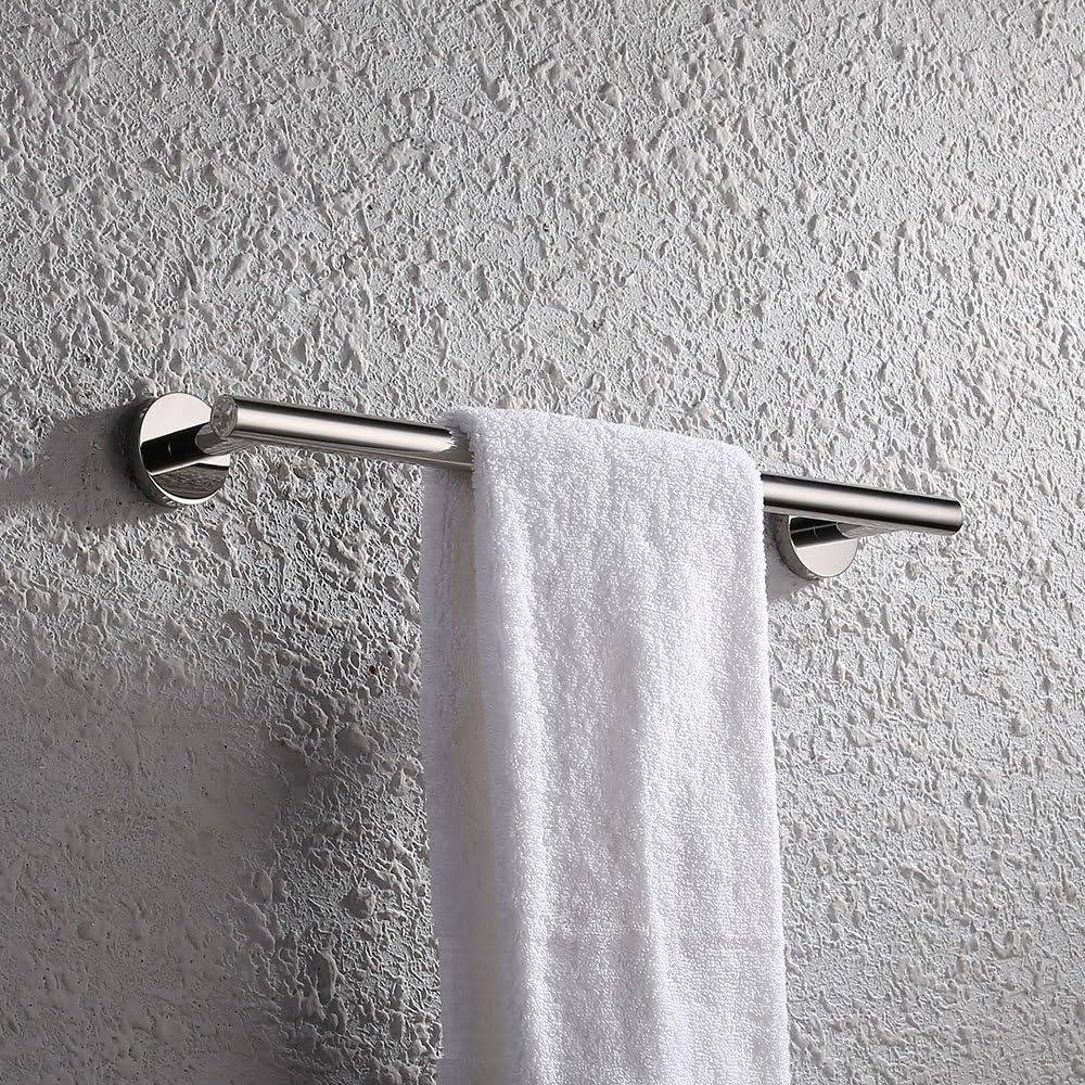 Noir)Porte-Serviettes de Salle de Bain sans Perçage en Acier