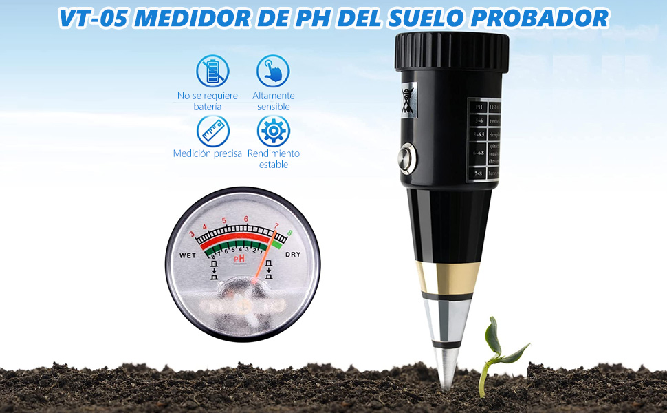 Medidor de PH del suelo