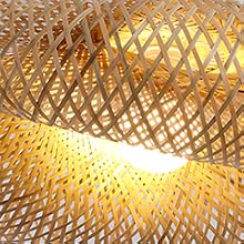 bamboo rattan pendant light lamp fixtures ceiling hanging japanese modern decor